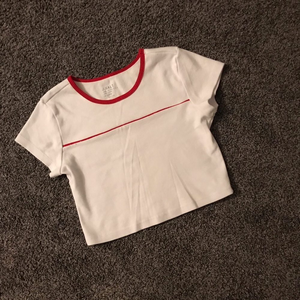 John Galt Short Sleeve Crop Top